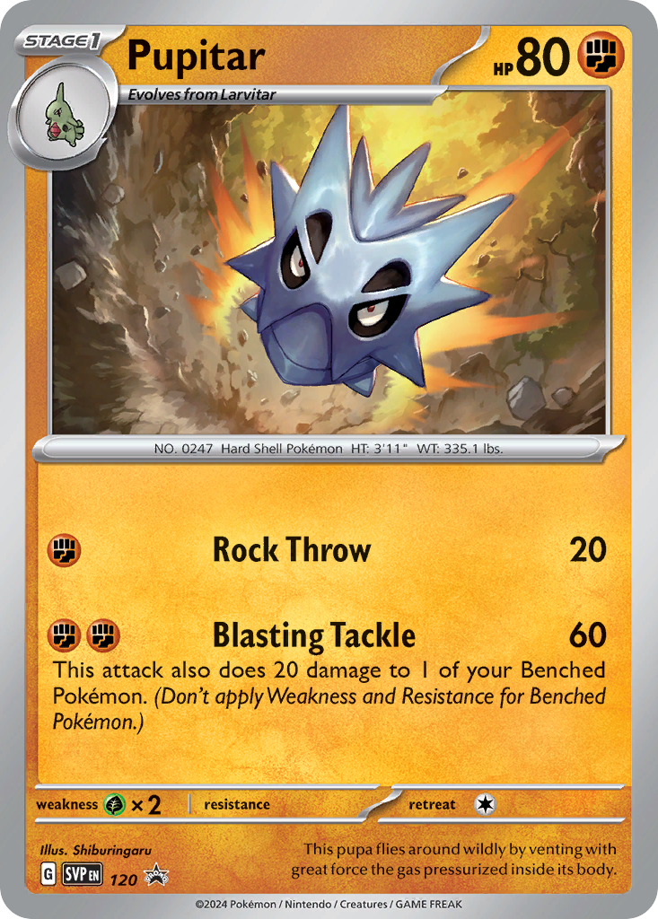 Pupitar — illustrated card