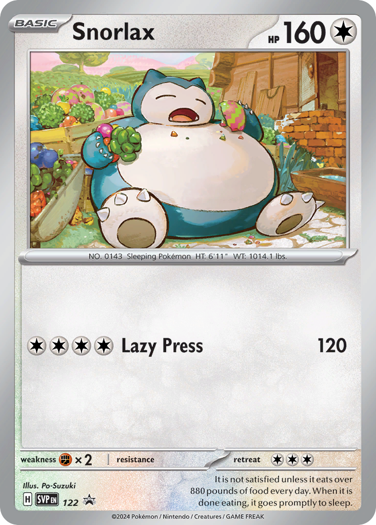 Snorlax — illustrated card