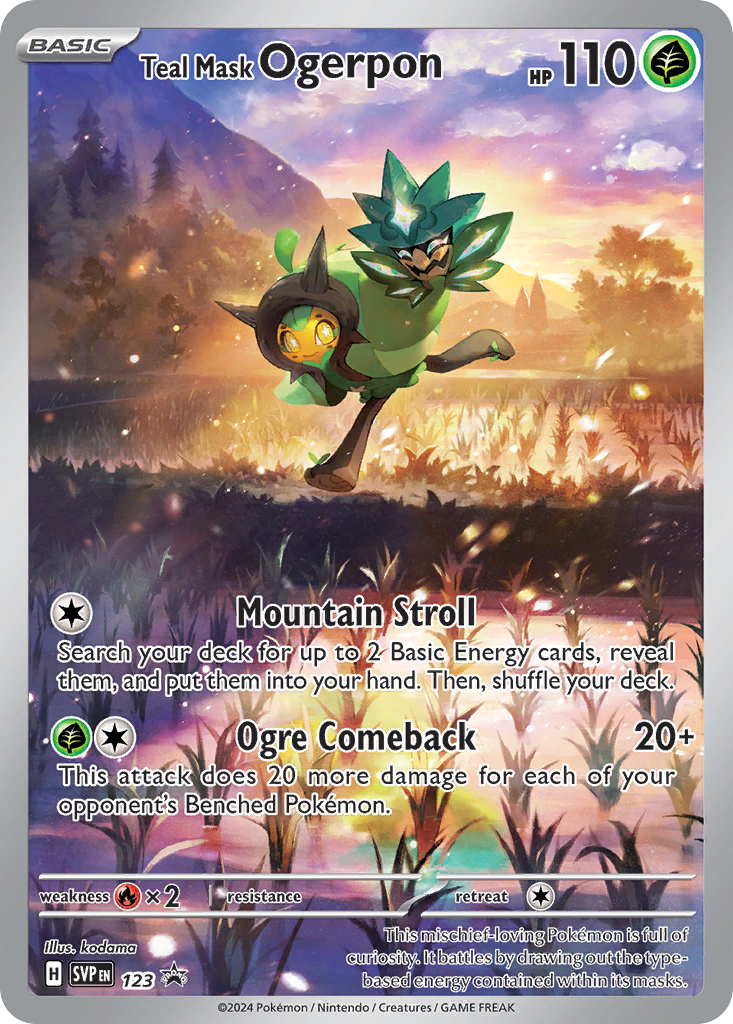 Teal Mask Ogerpon — illustrated card