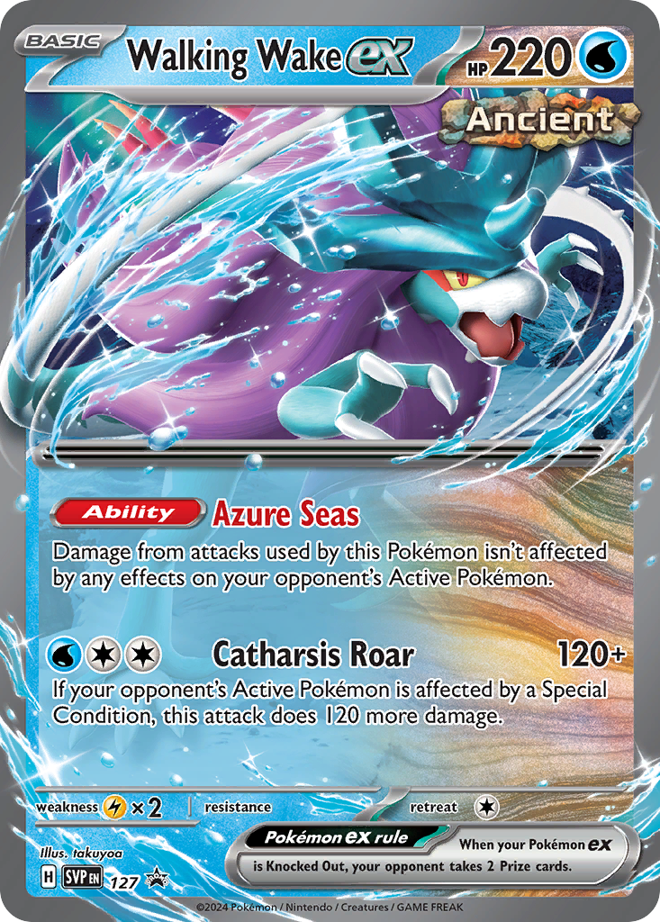 Walking Wake ex — illustrated card