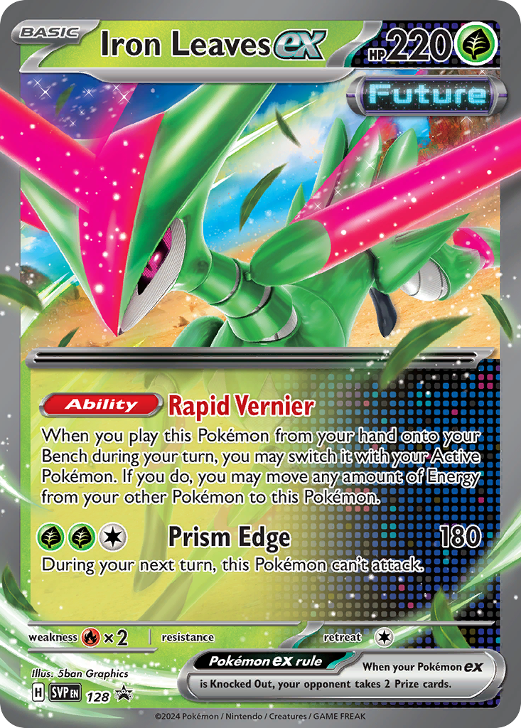 Iron Leaves ex — illustrated card