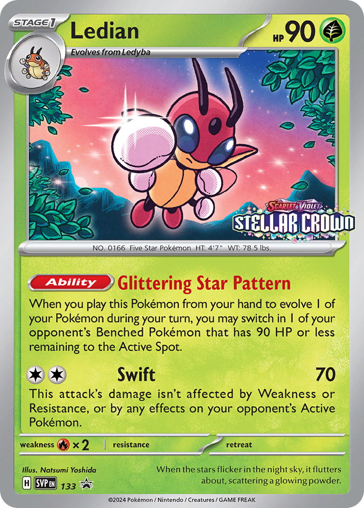 Ledian — illustrated card