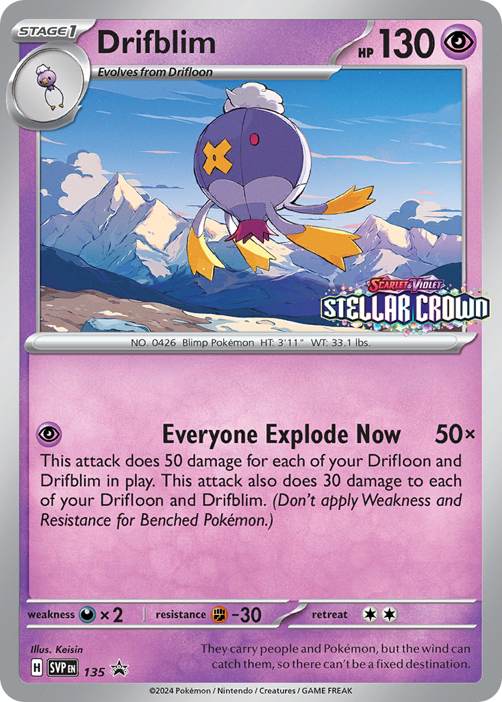 Drifblim — illustrated card