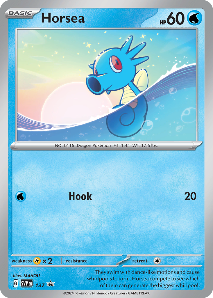 Horsea — illustrated card