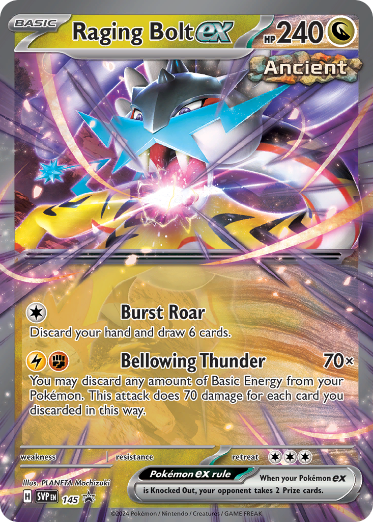 Raging Bolt ex — illustrated card