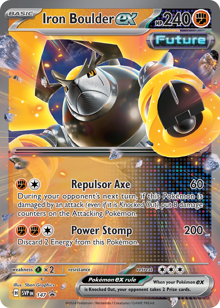 Iron Boulder ex — illustrated card