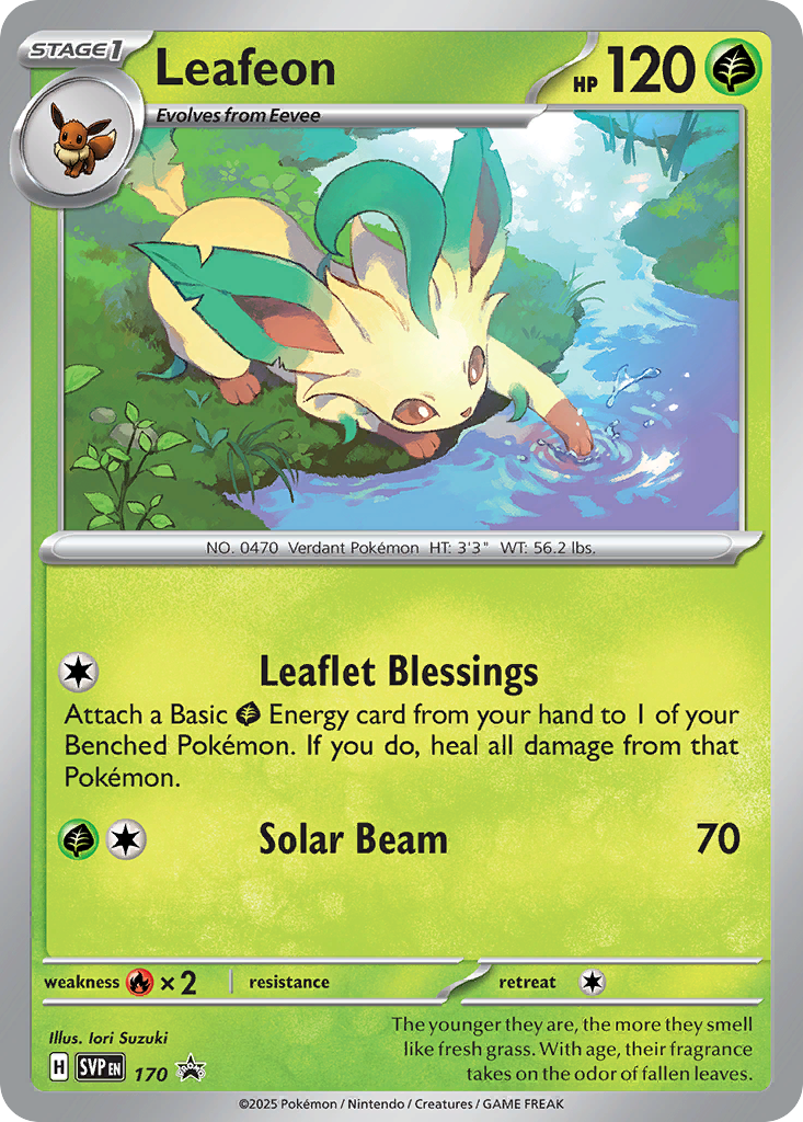 Leafeon — illustrated card