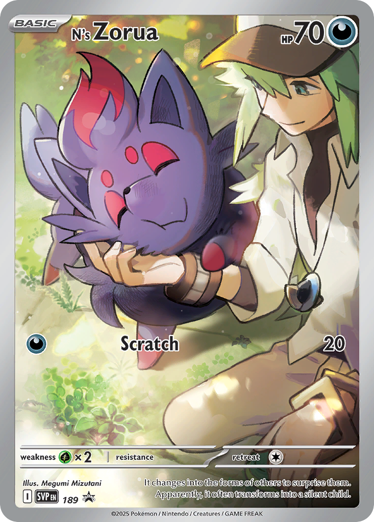 N's Zorua — illustrated card