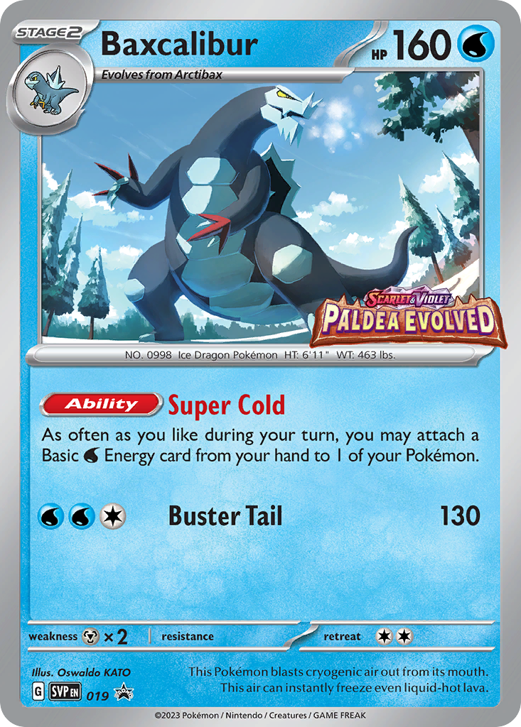 Baxcalibur — illustrated card