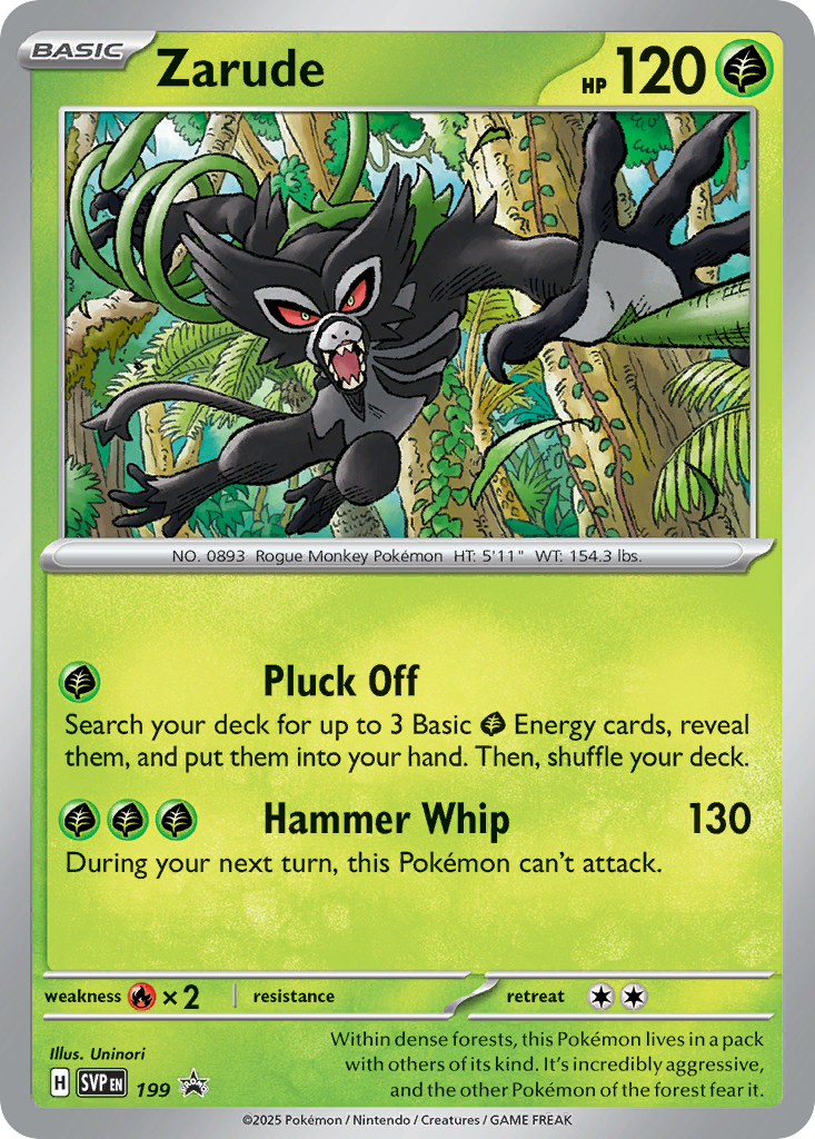 Zarude — illustrated card