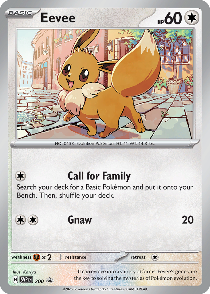 Eevee — illustrated card