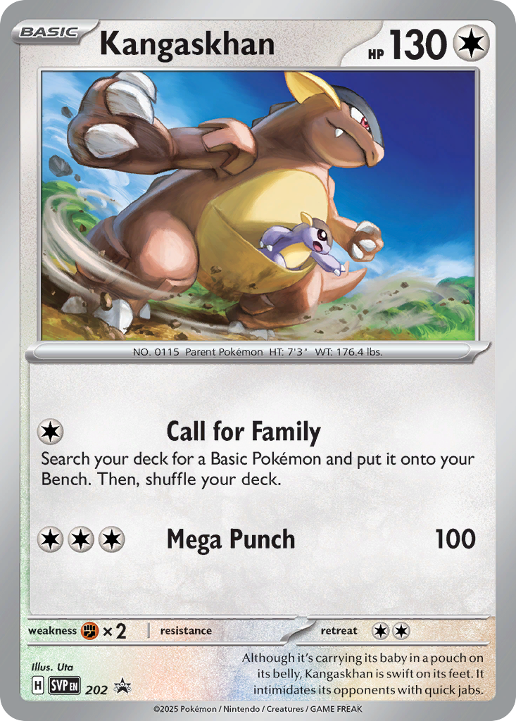 Kangaskhan — illustrated card