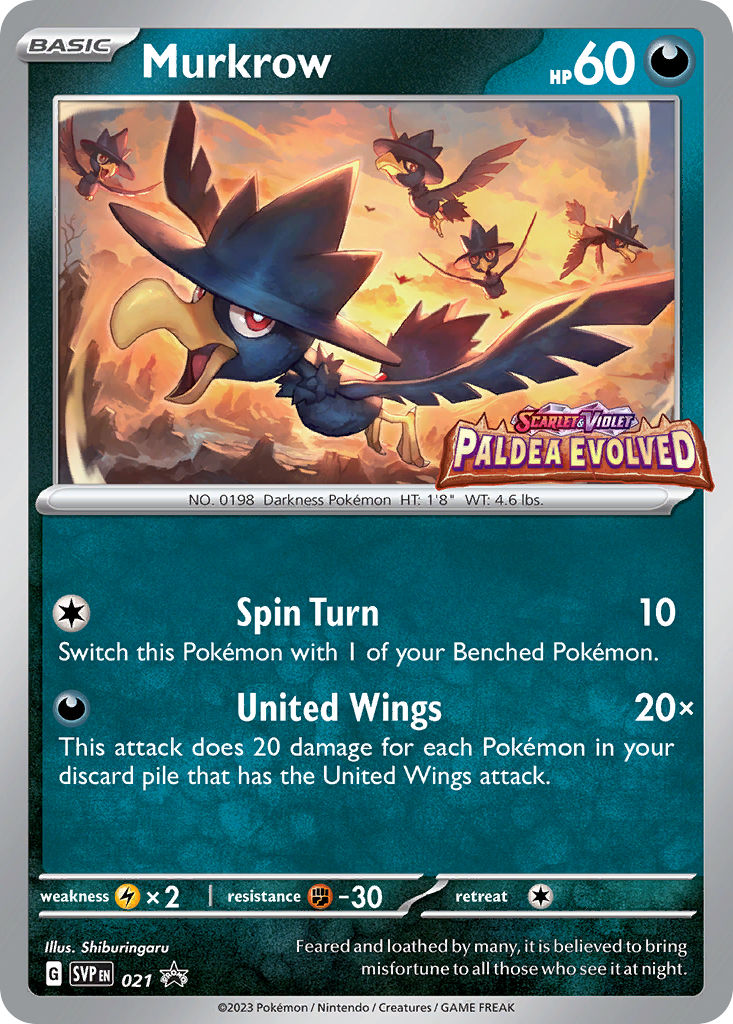 Murkrow — illustrated card