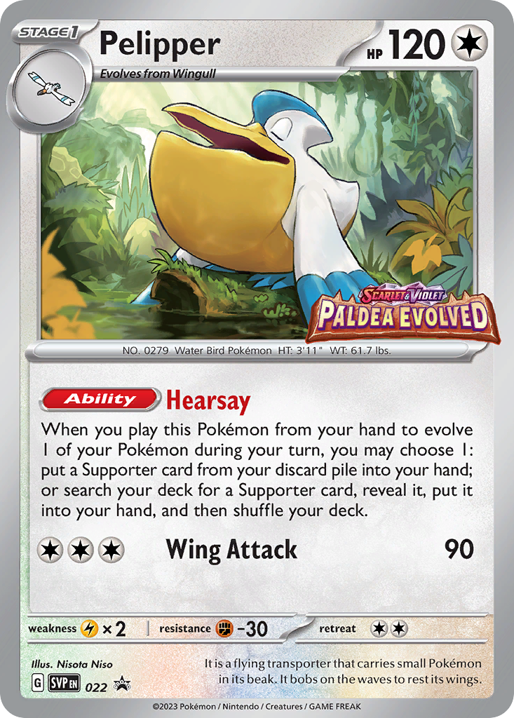 Pelipper — illustrated card