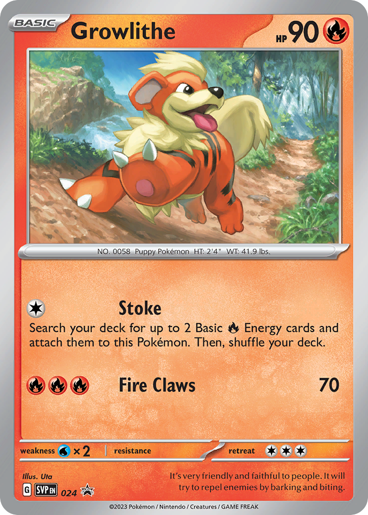Growlithe — illustrated card
