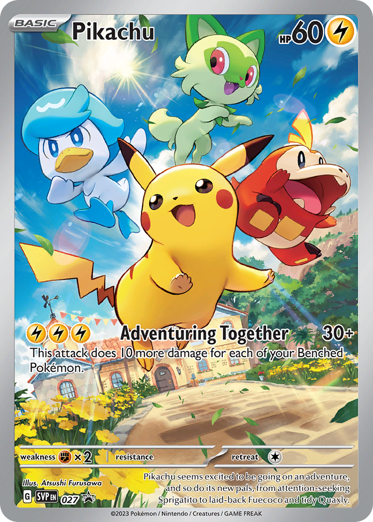 Pikachu — illustrated card