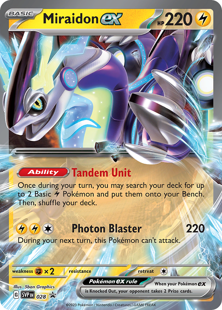 Miraidon ex — illustrated card