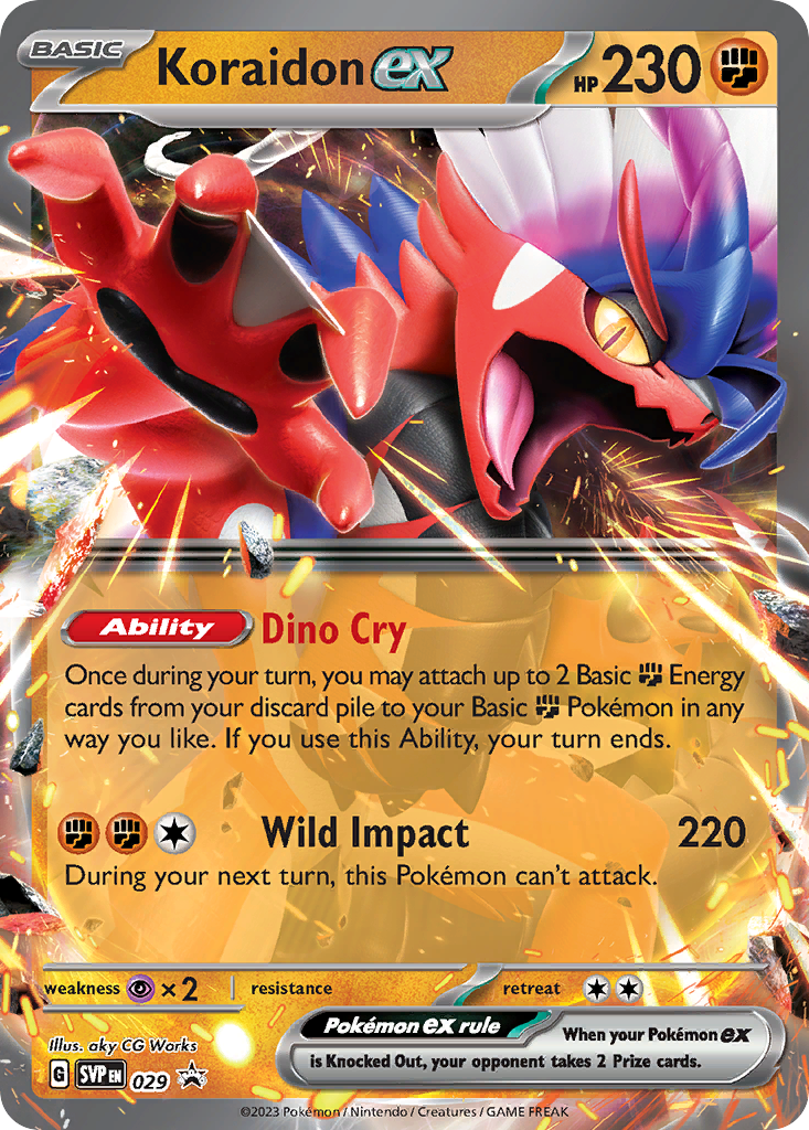 Koraidon ex — illustrated card