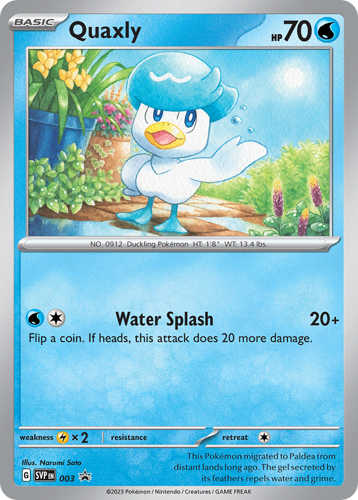Quaxly — illustrated card
