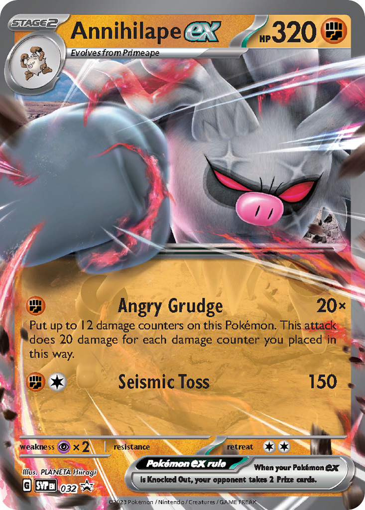 Annihilape ex — illustrated card