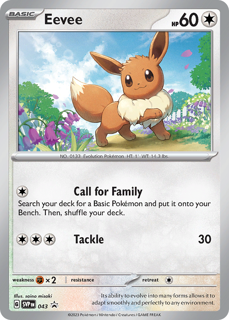 Eevee — illustrated card