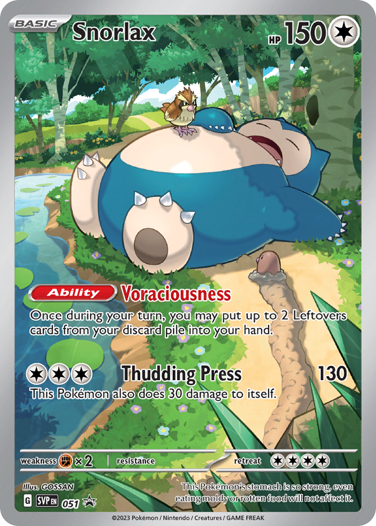 Snorlax — illustrated card