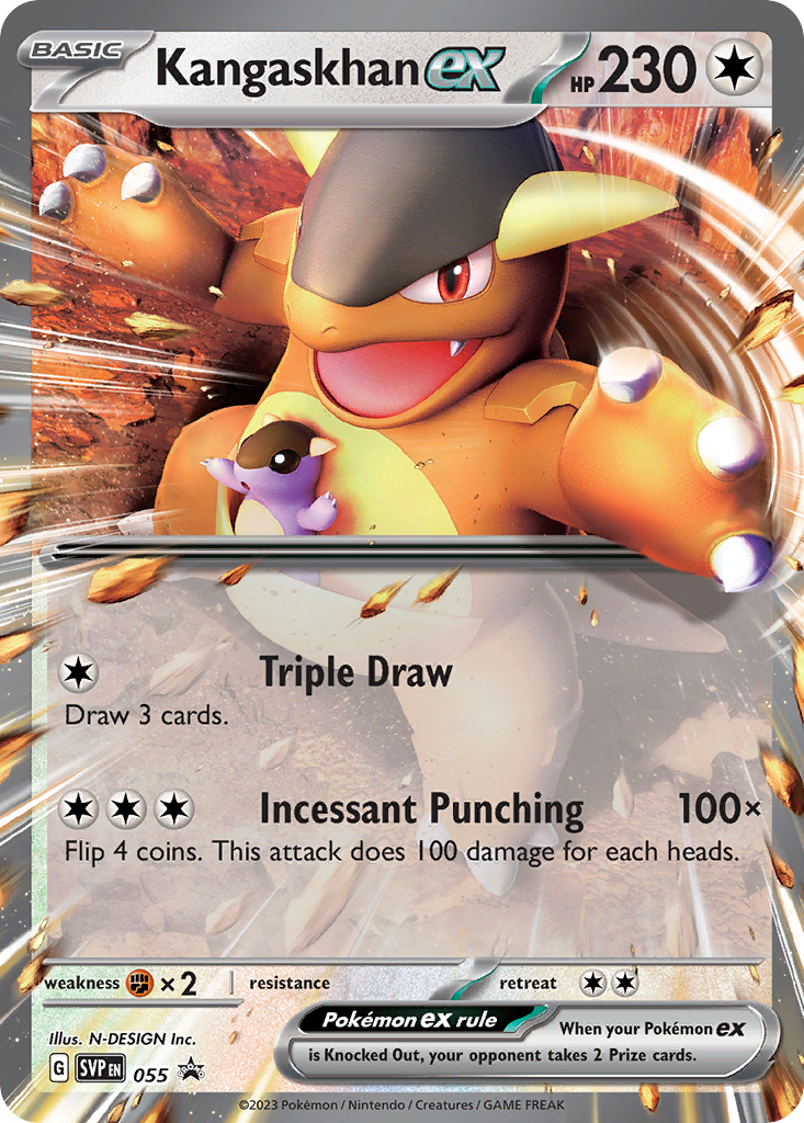 Kangaskhan ex — illustrated card