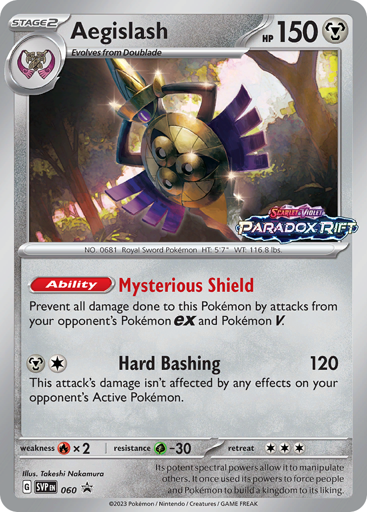 Aegislash — illustrated card