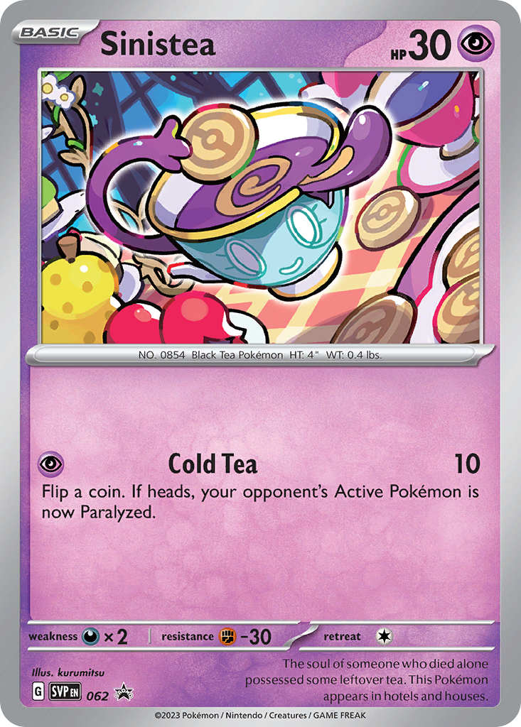 Sinistea — illustrated card