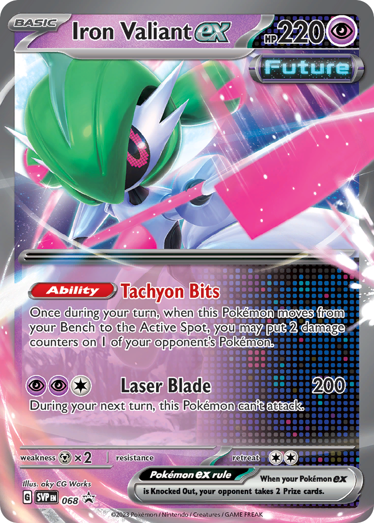 Iron Valiant ex — illustrated card