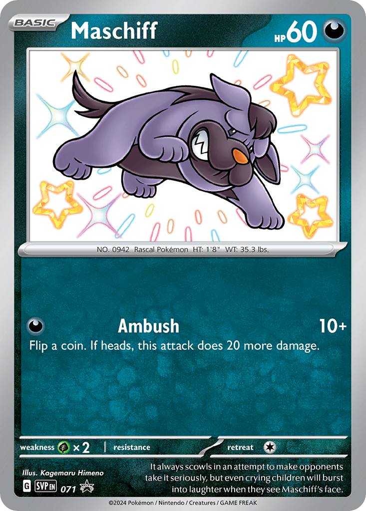 Maschiff — illustrated card