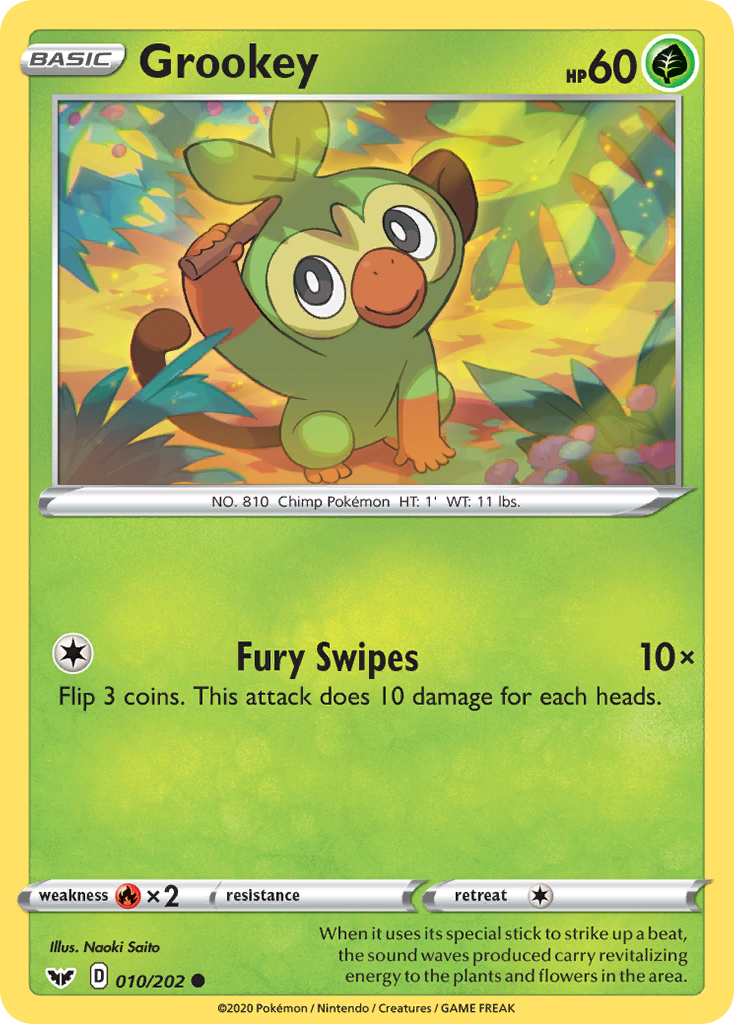 Grookey — illustrated card