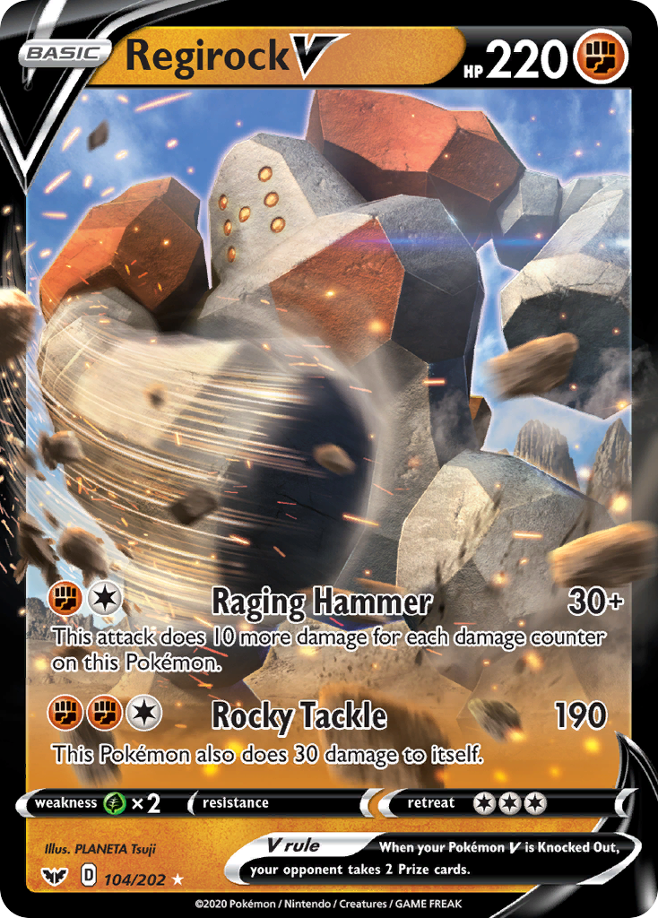 Regirock V — illustrated card