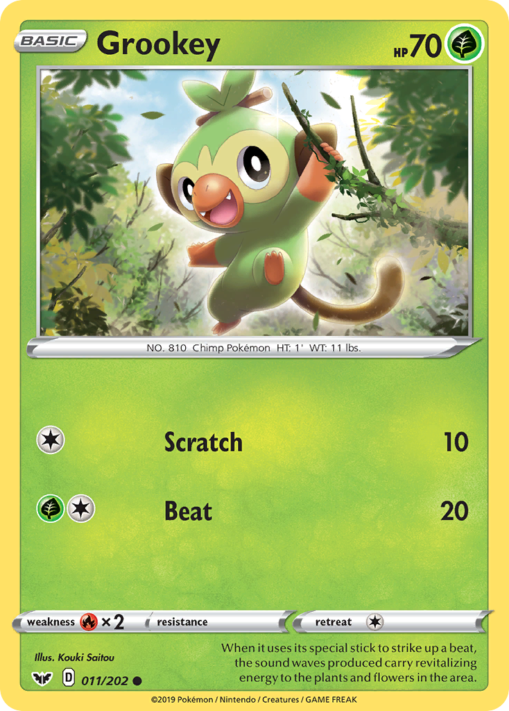 Grookey — illustrated card