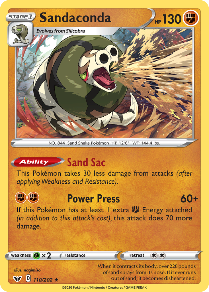 Sandaconda — illustrated card