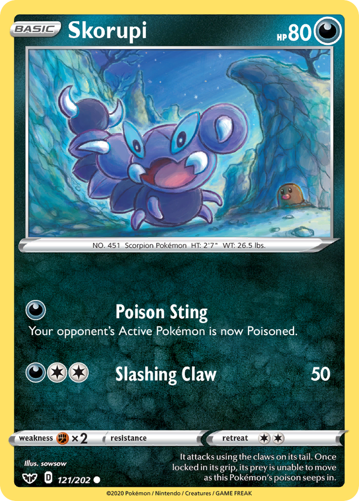Skorupi — illustrated card