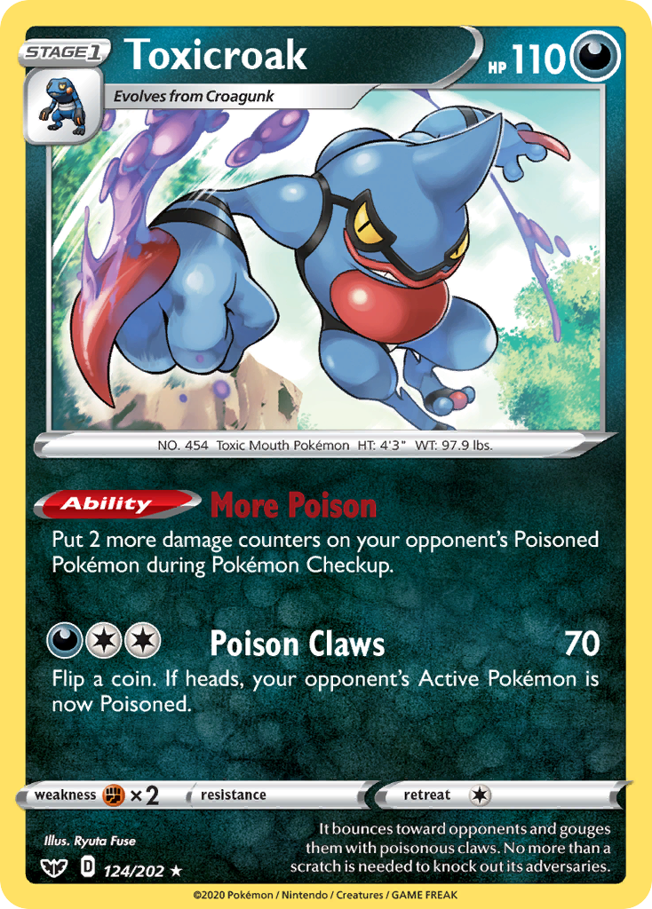 Toxicroak — illustrated card