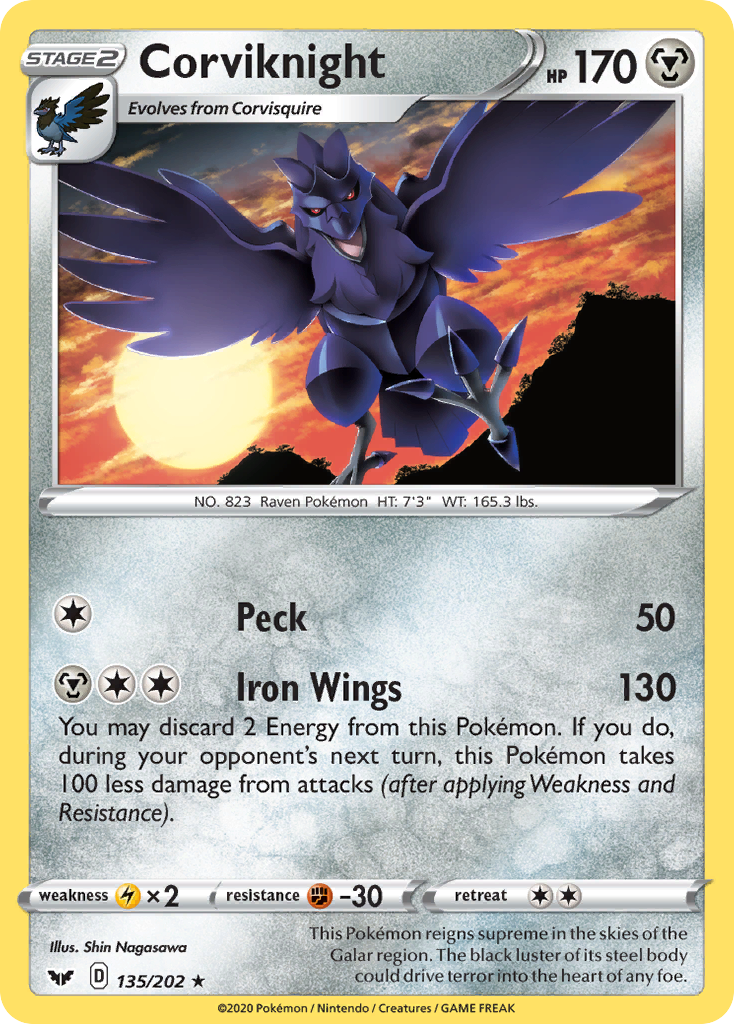 Corviknight — illustrated card