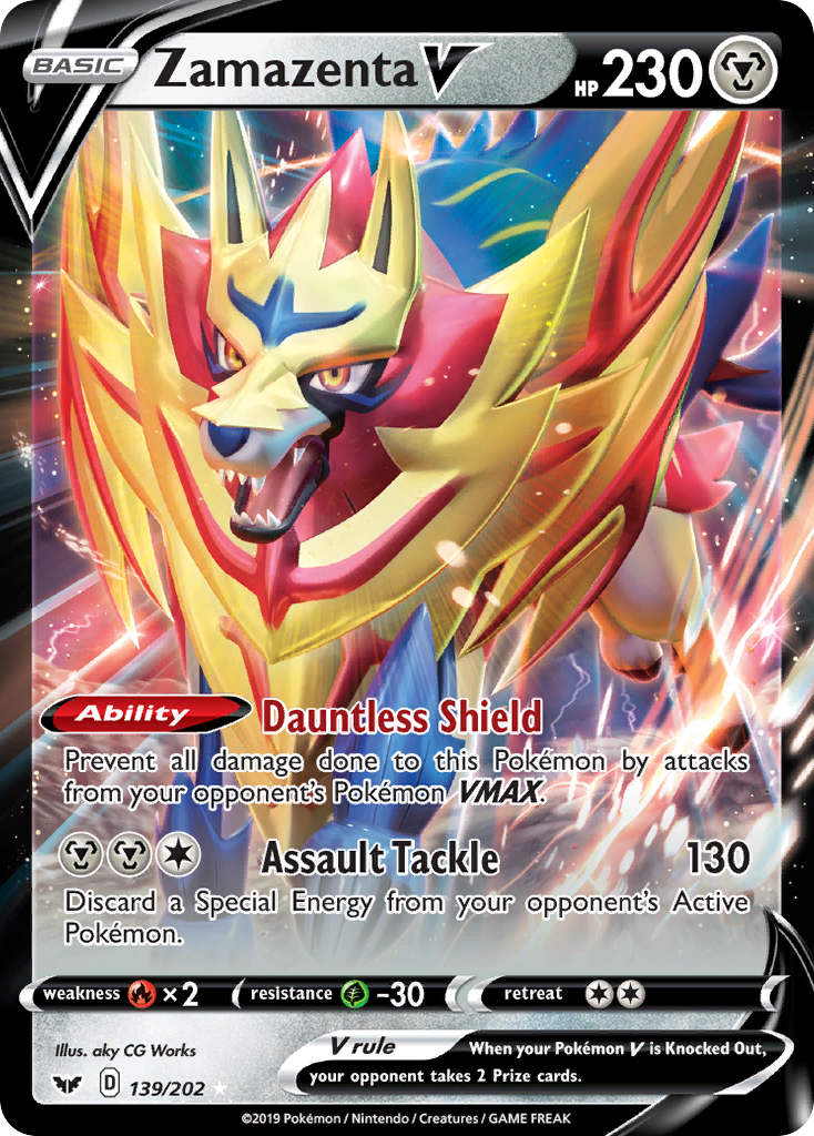 Zamazenta V — illustrated card