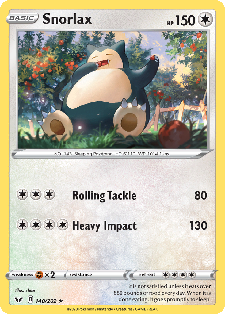Snorlax — illustrated card