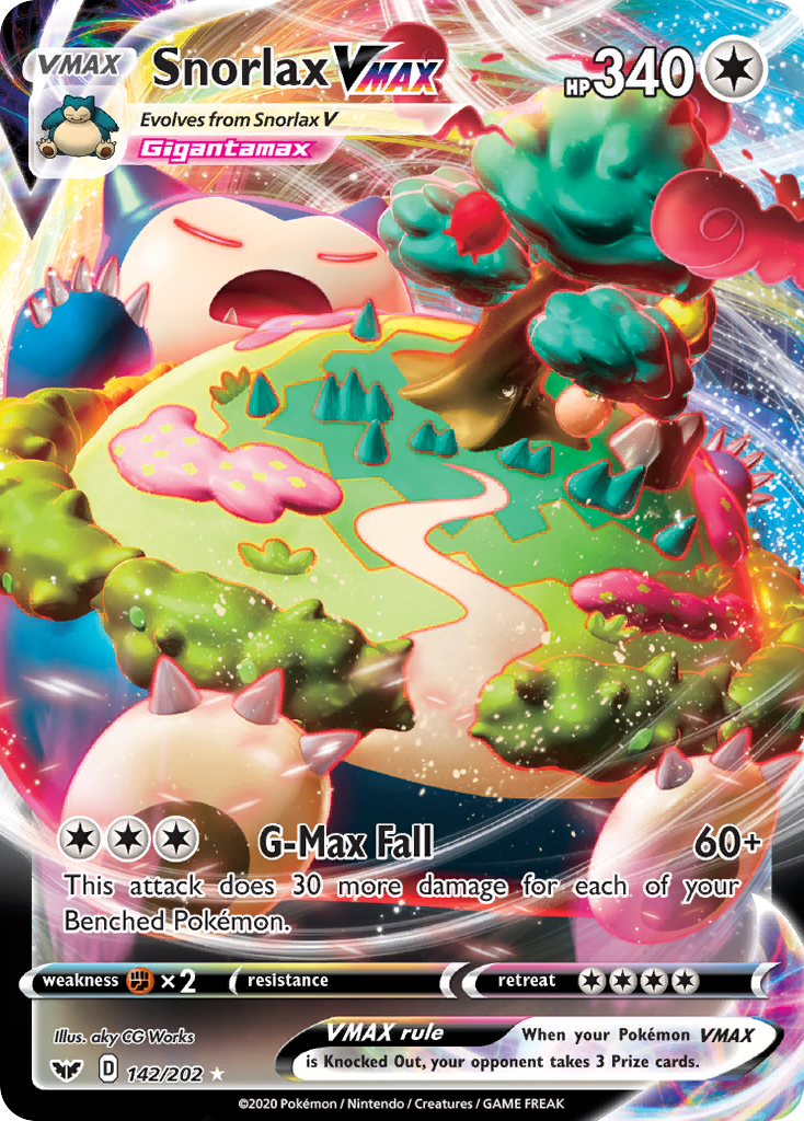 Snorlax VMAX — illustrated card