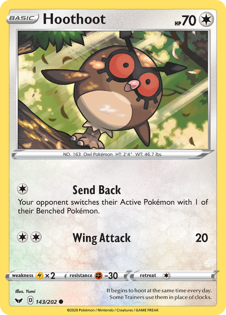 Hoothoot — illustrated card