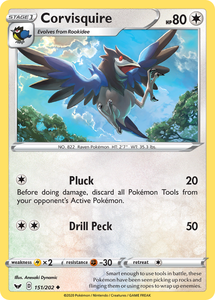 Corvisquire — illustrated card