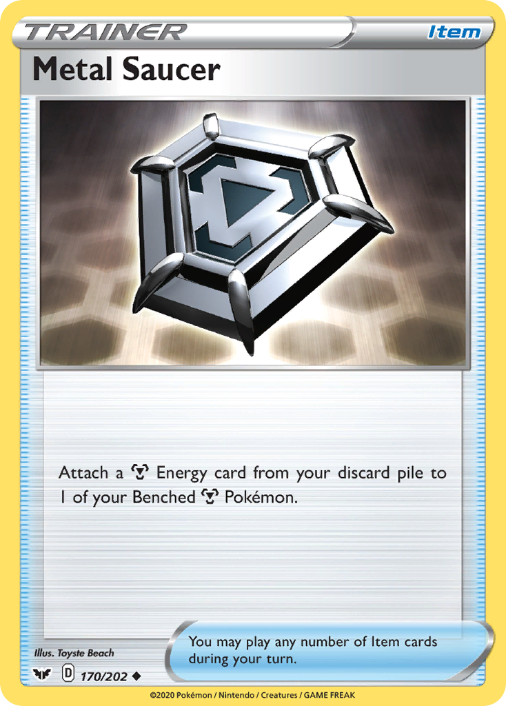 Metal Saucer — illustrated card
