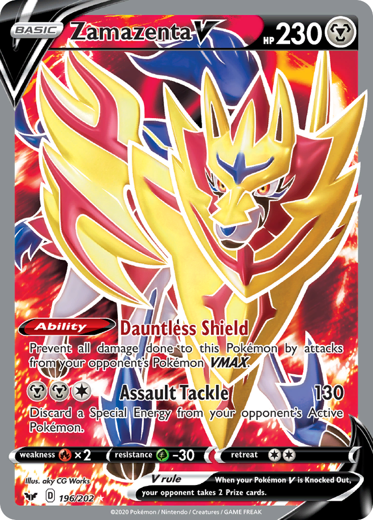 Zamazenta V — illustrated card