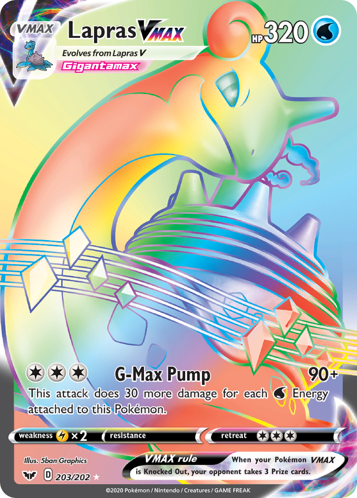 Lapras VMAX — illustrated card