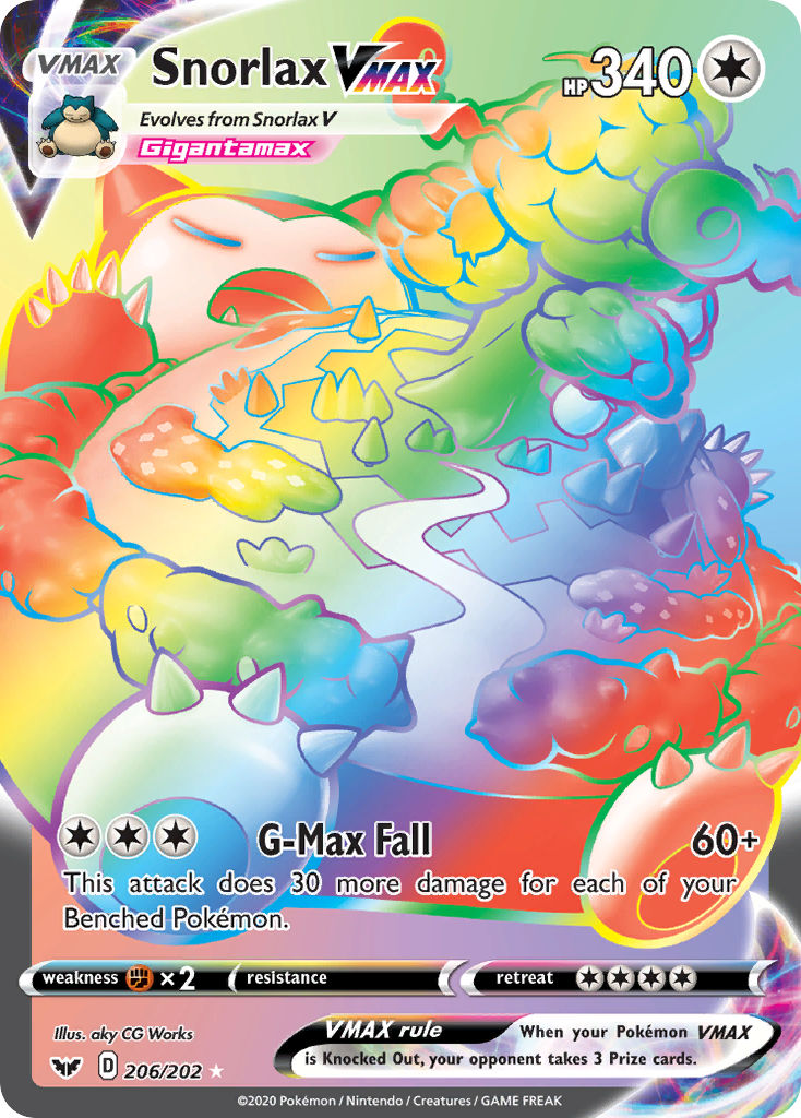 Snorlax VMAX — illustrated card
