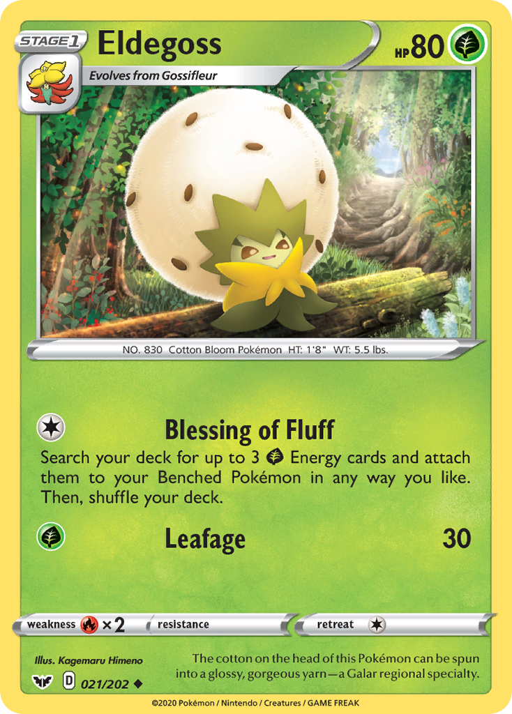 Eldegoss — illustrated card