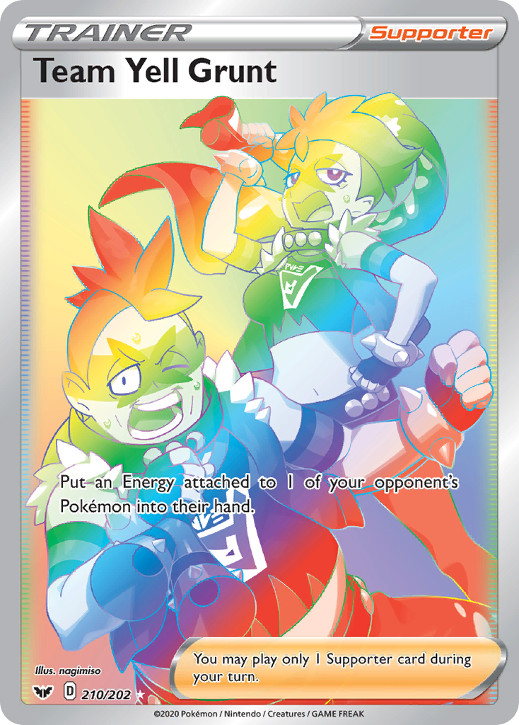 Team Yell Grunt — illustrated card
