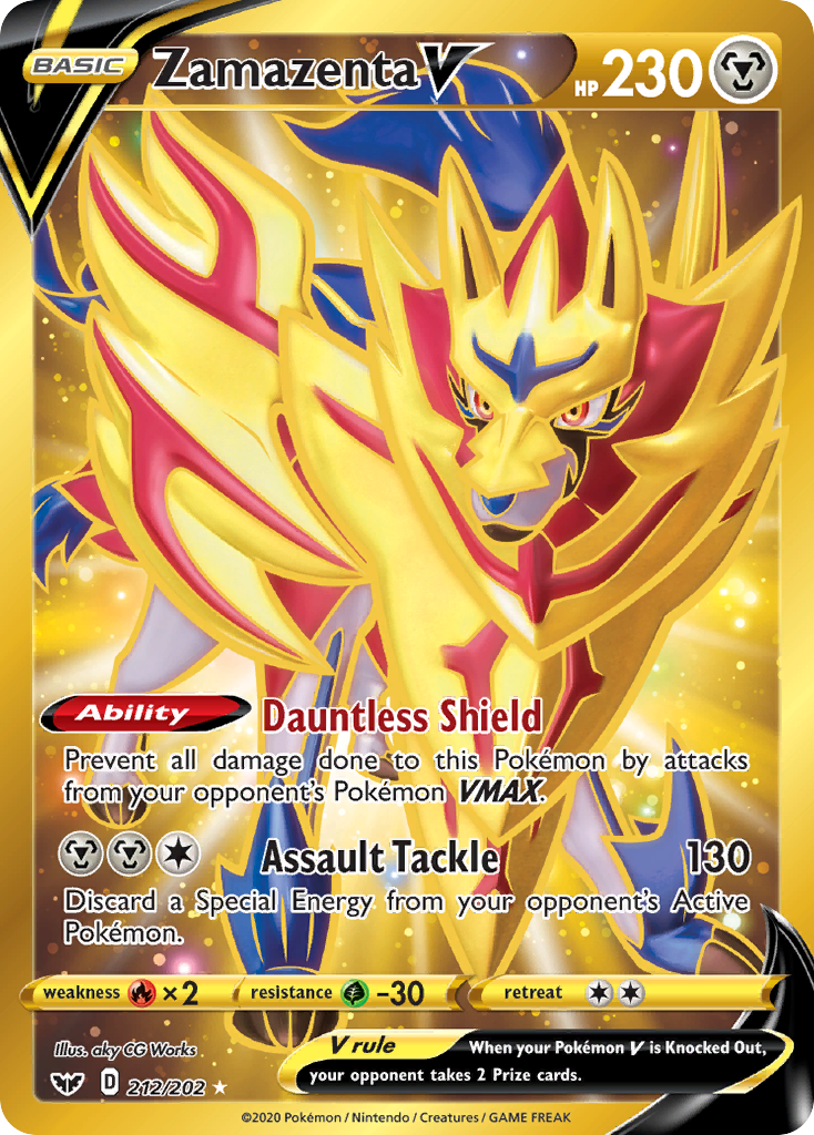Zamazenta V — illustrated card